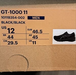 Asics GT-1000 11 Men's black sneakers